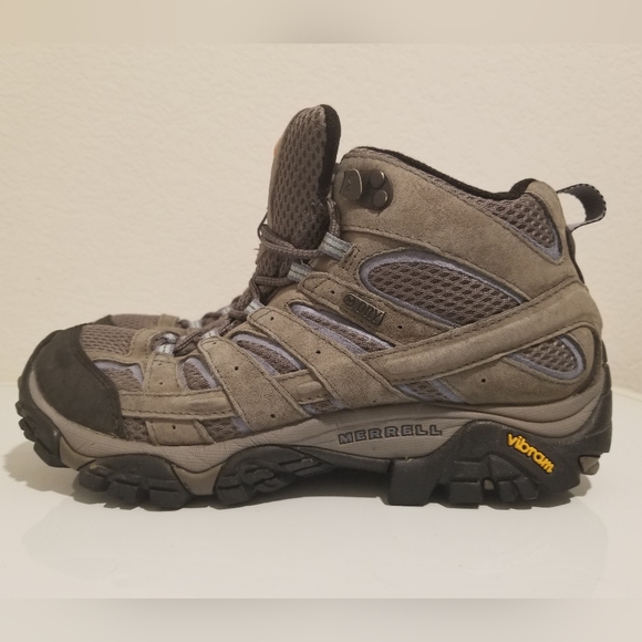 Merrell Women's Waterproof Hiking Shoes Moab 2 Mid, Size 8.5, Granite Gray Suede - Picture 10 of 11